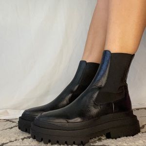 Platform ankle boots
